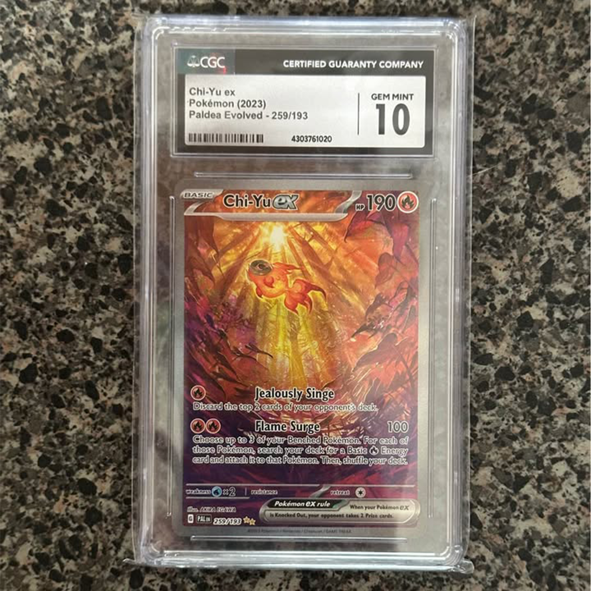 CGC 10 | Chi-Yu Ex [SIR] #259 Pokemon Paldea Evolved