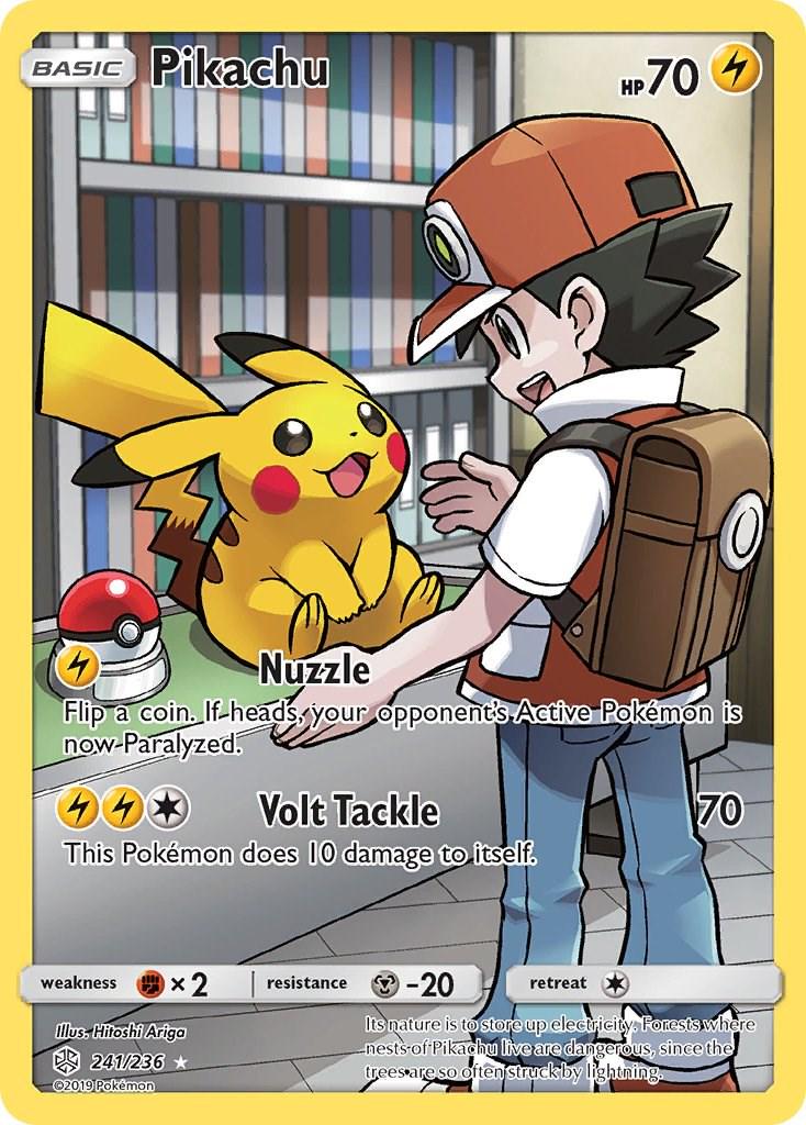 Pikachu #241 Pokemon Cosmic Eclipse Secret Rare Holo - Near Mint
