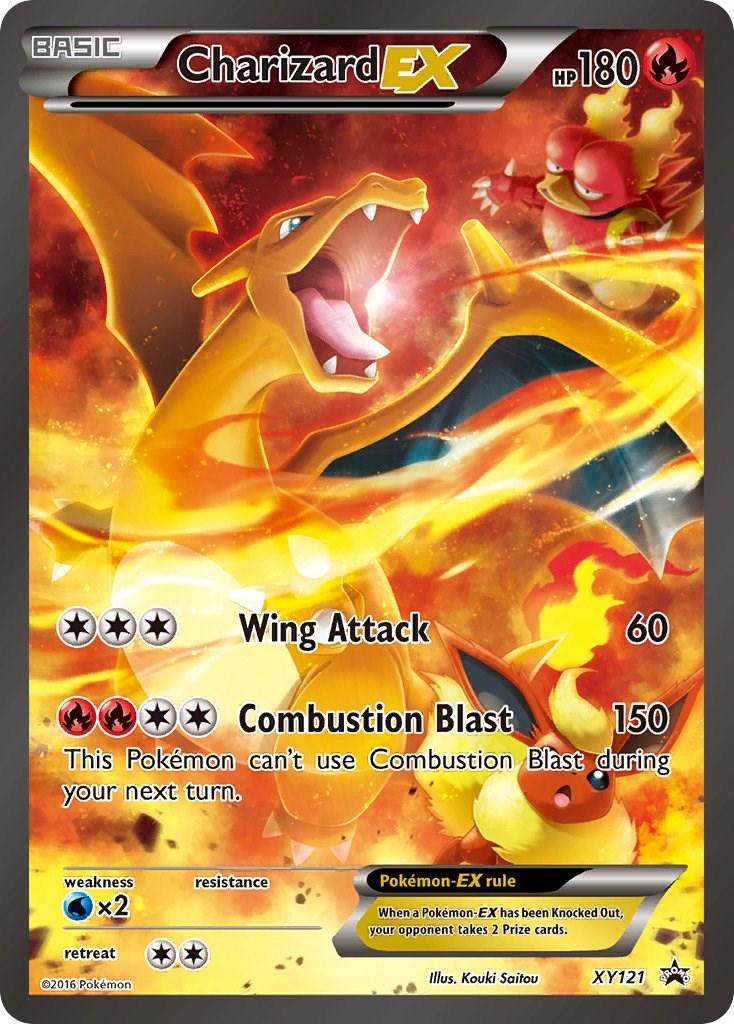 Charizard EX #XY121 Pokemon Promo Holo - Lightly Played