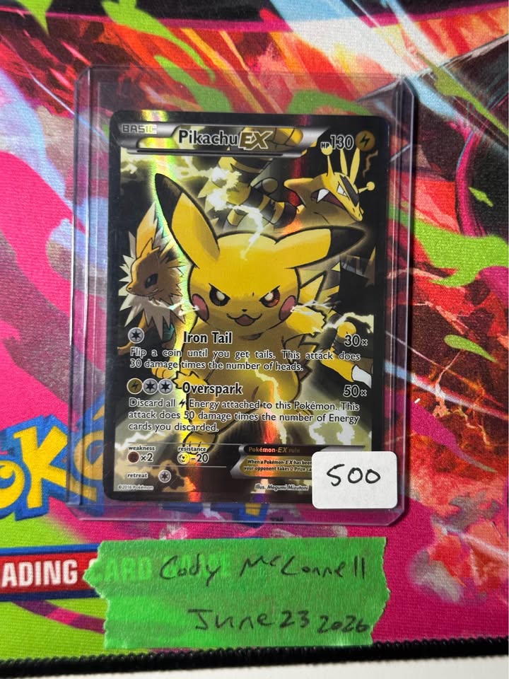 Pikachu EX #XY124 Pokemon Promo | Lightly - Moderately Played
