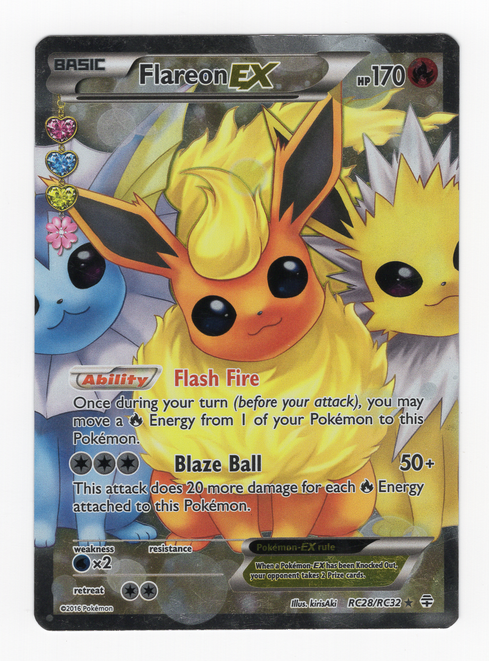 Flareon EX #RC28 Pokemon Generations Holo - Near Mint