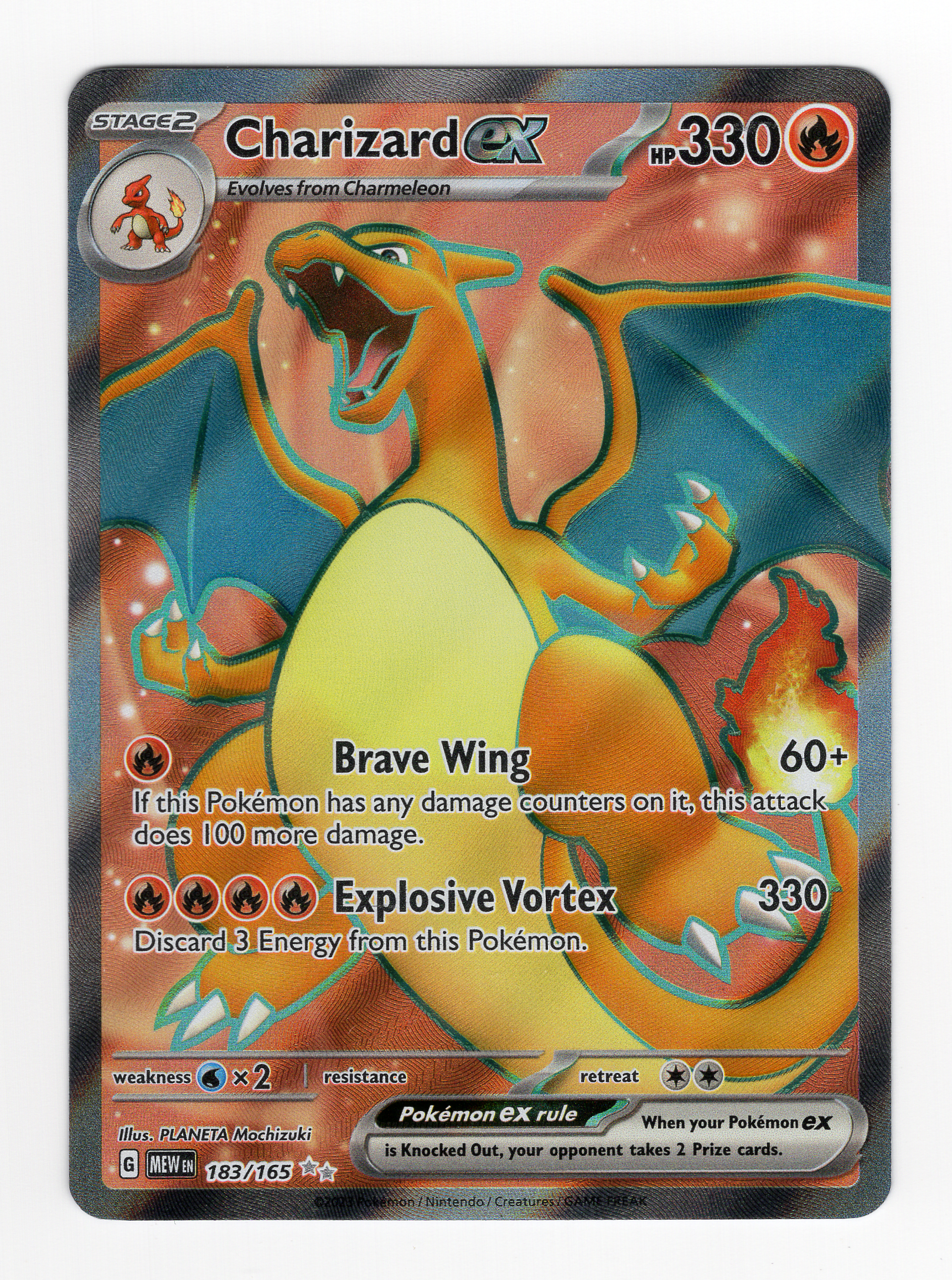Charizard ex #183 Pokemon Scarlet & Violet 151 Ultra Rare Full Art Near Mint